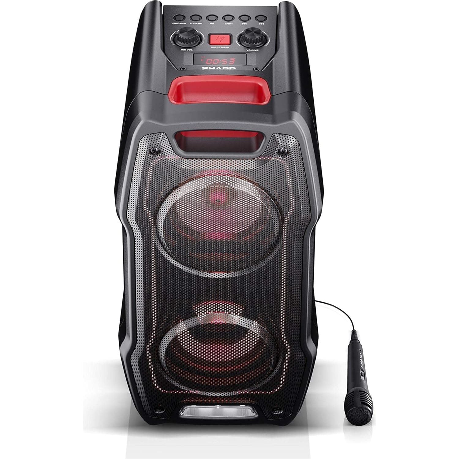 Buy SHARP,SHARP PS-929 180W High Power Portable Party Speaker Hi-Fi System with Built in Rechargeable Battery, Flashing Disco Lights & Strobe, TWS, Bluetooth, USB, Aux & Microphone – Black - Gadcet UK | UK | London | Scotland | Wales| Ireland | Near Me | Cheap | Pay In 3 | Speakers