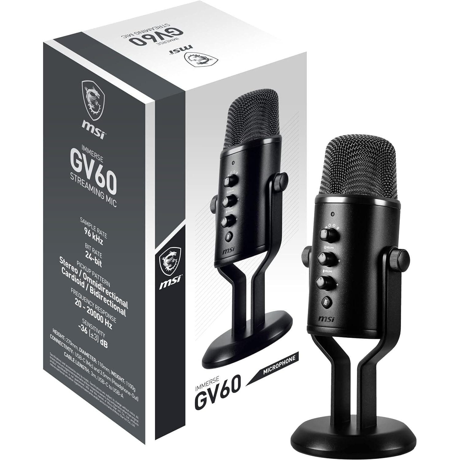 Buy MSI,MSI IMMERSE GV60 STREAMING MIC - Gadcet UK | UK | London | Scotland | Wales| Near Me | Cheap | Pay In 3 | Microphones