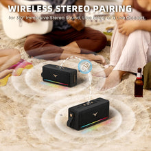 StageSound Portable Bluetooth Speaker - 40W, IPX7 Waterproof, Powerful Bass, LED Lights, Wireless Speaker for Home & Outdoors