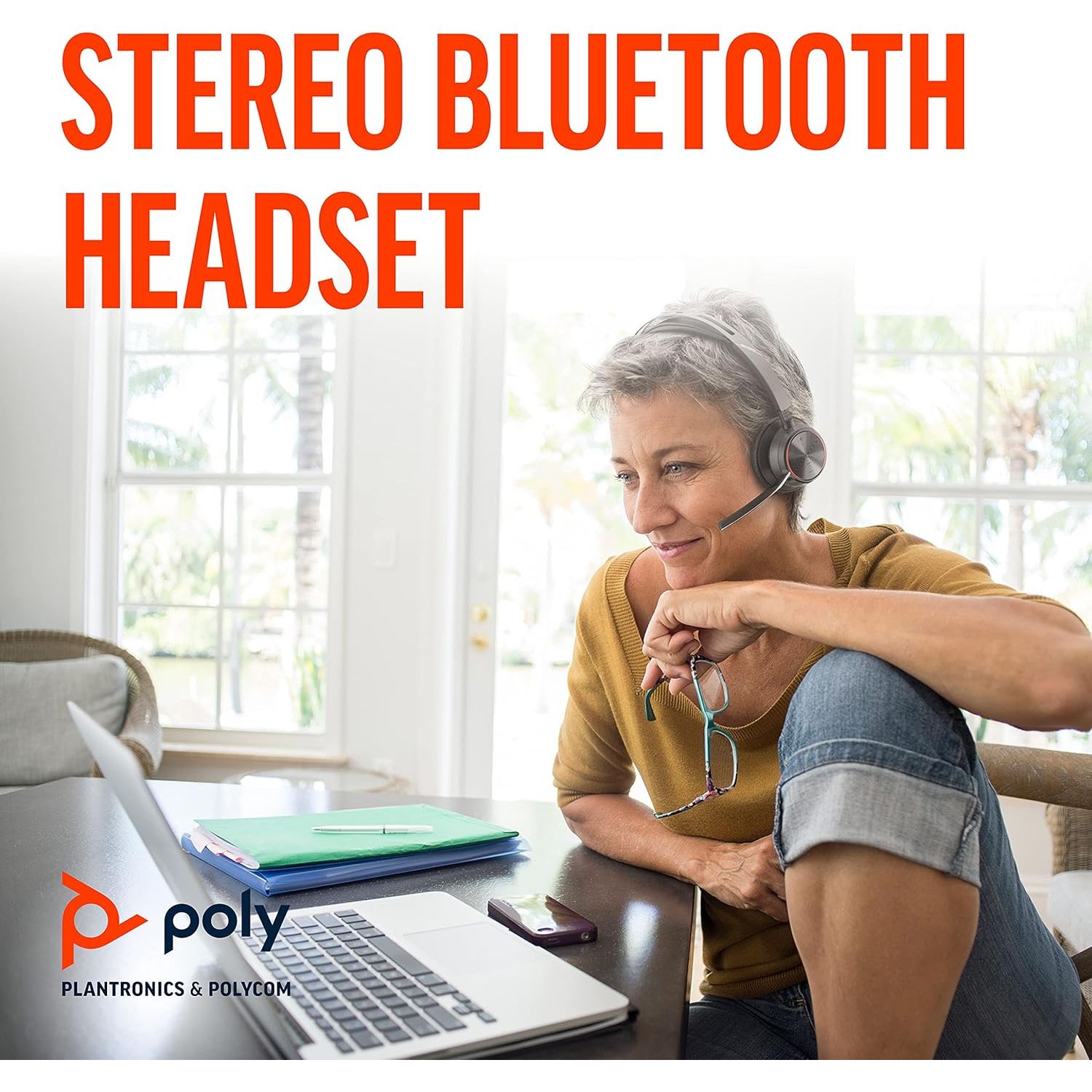 Buy Plantronics,Poly Voyager Focus 2 UC USB-A Headset – Bluetooth Stereo Headset with Boom Mic, Active Noise Canceling, PC/Mac Compatible, Teams Certified, Zoom Ready - Gadcet UK | UK | London | Scotland | Wales| Near Me | Cheap | Pay In 3 | Headphones & Headsets