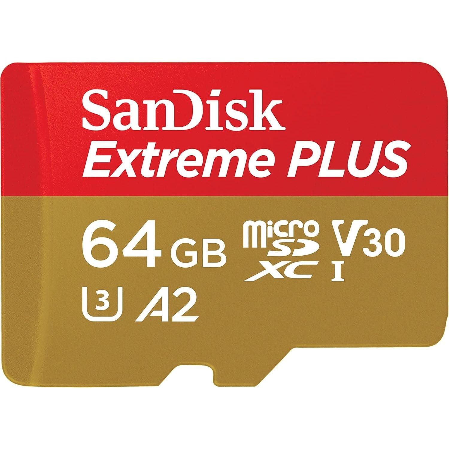 Buy Sandisk,SanDisk Extreme PLUS 64 GB microSDXC Memory Card + SD Adapter with A2 App Performance up to 170 MB/s, Class 10, U3, V30 - Gadcet UK | UK | London | Scotland | Wales| Near Me | Cheap | Pay In 3 | Flash Memory Cards