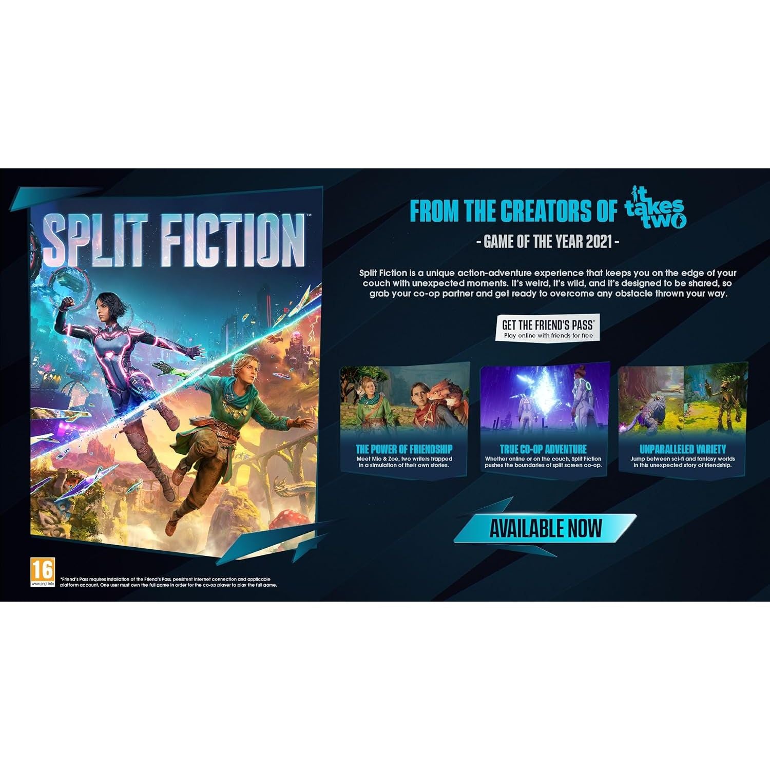 Buy PlayStation,Split Fiction - PS5 Game - Gadcet UK | UK | London | Scotland | Wales| Near Me | Cheap | Pay In 3 | Video Game Software