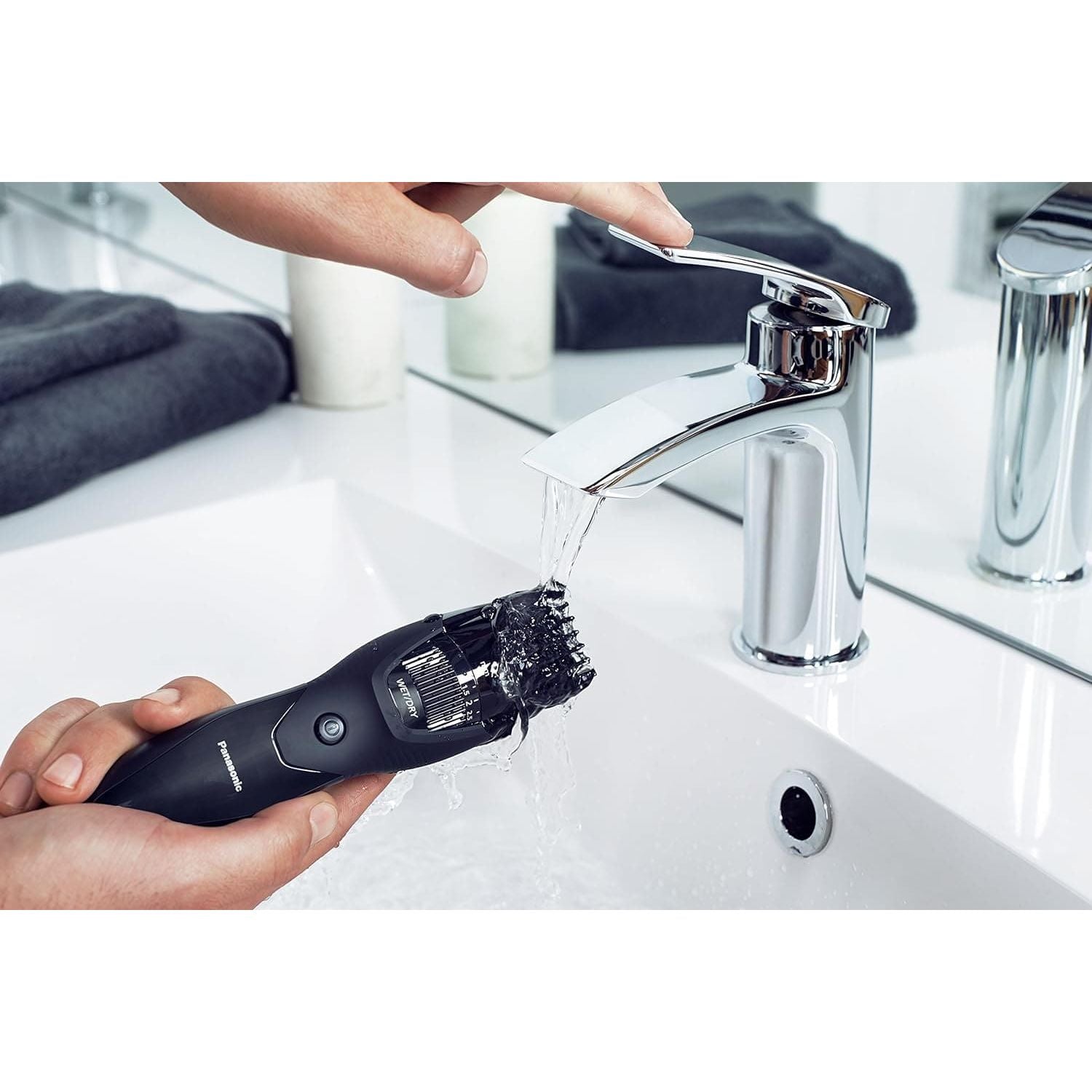 Buy Panasonic,Panasonic ER-GB42 Wet & Dry Electric Beard Trimmer for Men with 20 Cutting Lengths, Standard UK 3 pin Plug, Black, 50 min usage - Gadcet UK | UK | London | Scotland | Wales| Near Me | Cheap | Pay In 3 | Hair Clippers & Trimmers