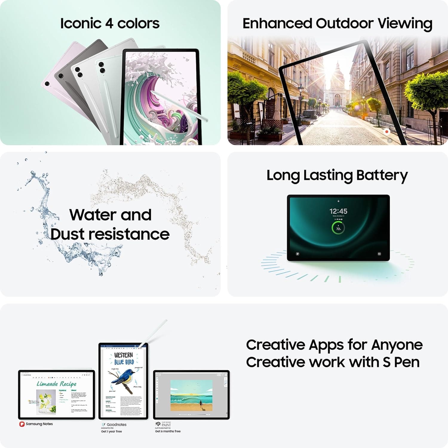 Buy Samsung,Samsung Galaxy Tab S9 FE - 10.9" Wi-Fi Tablet, 128GB, with S Pen, Gray (SM-X510) - Gadcet UK | UK | London | Scotland | Wales| Ireland | Near Me | Cheap | Pay In 3 | Tablet Computers