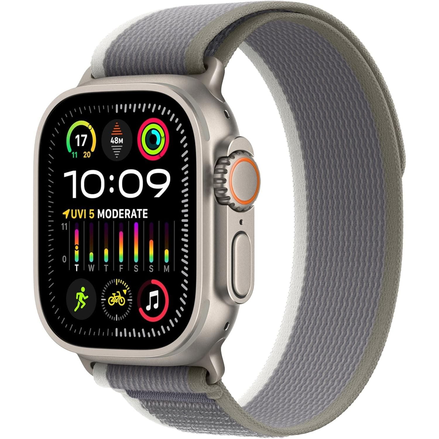 Buy Apple,Apple Watch Ultra 2 (49mm, GPS + Cellular) - Titanium Case, Trail Loop (Green/Grey, S/M), Precision GPS, Action Button, Extended Battery, Eco-Friendly - Gadcet UK | UK | London | Scotland | Wales| Near Me | Cheap | Pay In 3 | Watches