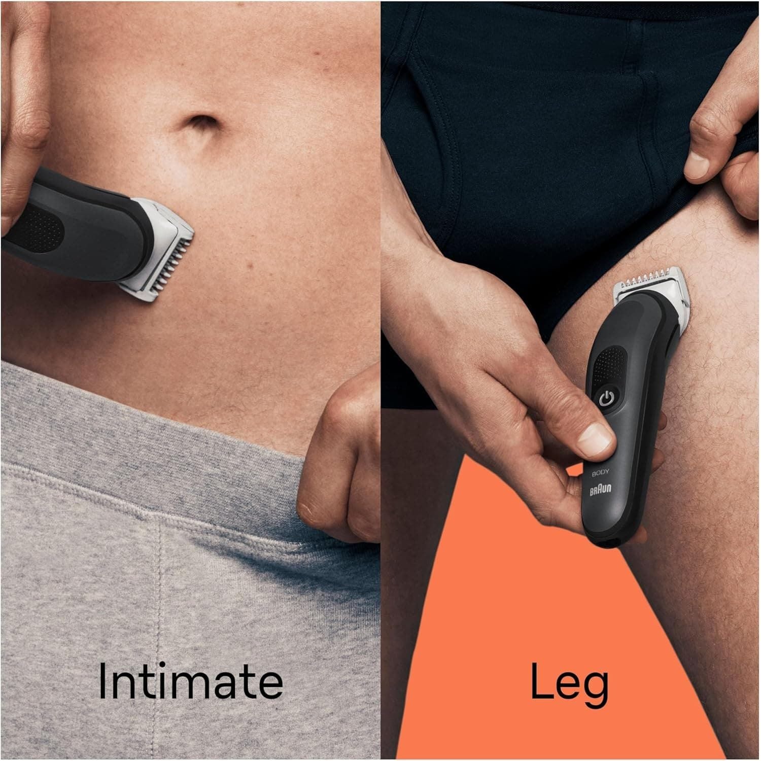 Buy Braun,Braun Body Groomer 3 BG3350 - Manscaping Tool with SkinShield Technology, Sensitive Comb, Wet & Dry, 100% Waterproof, UK 2 Pin Plug - Black/Grey - Gadcet UK | UK | London | Scotland | Wales| Near Me | Cheap | Pay In 3 | Hair Clipper & Trimmer Accessories