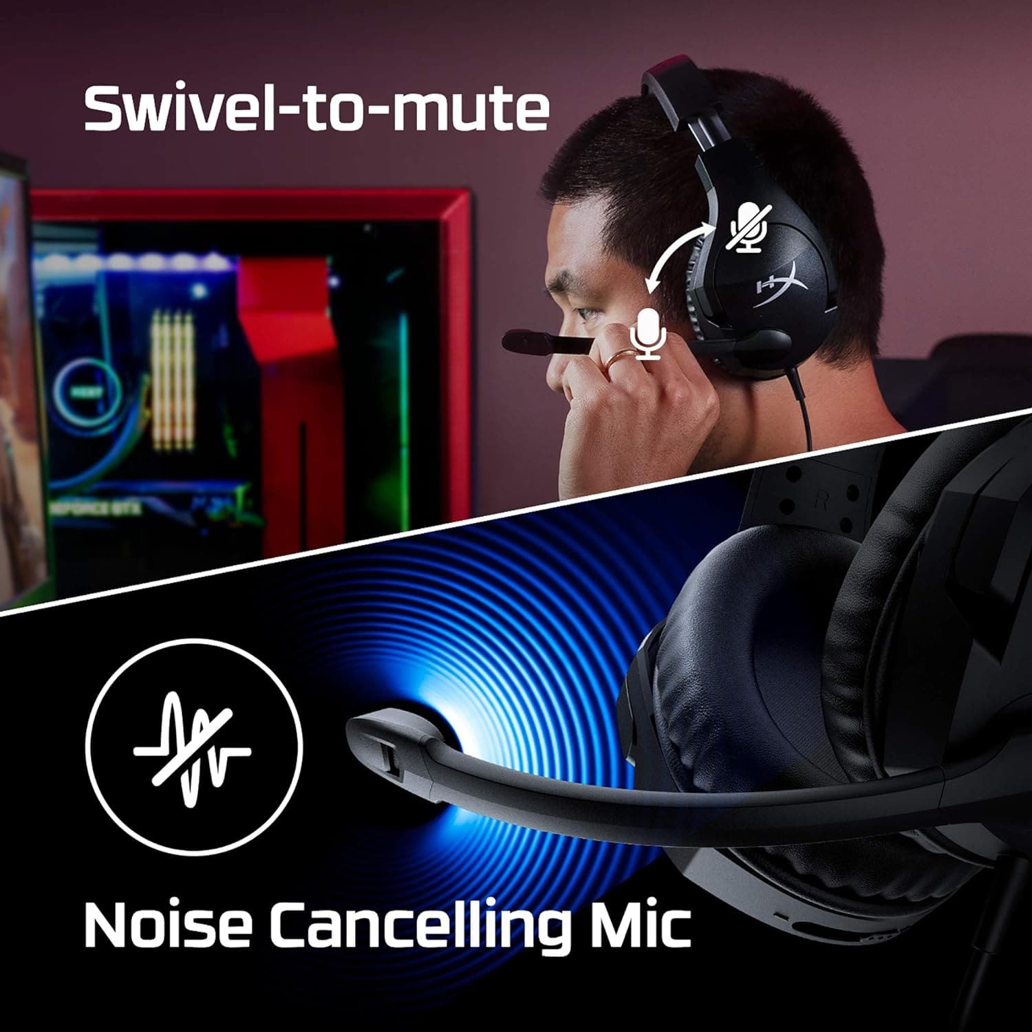Buy HyperX,HyperX Cloud Stinger S 7.1 PC Gaming Headset - Black - Gadcet UK | UK | London | Scotland | Wales| Ireland | Near Me | Cheap | Pay In 3 | Headphones & Headsets