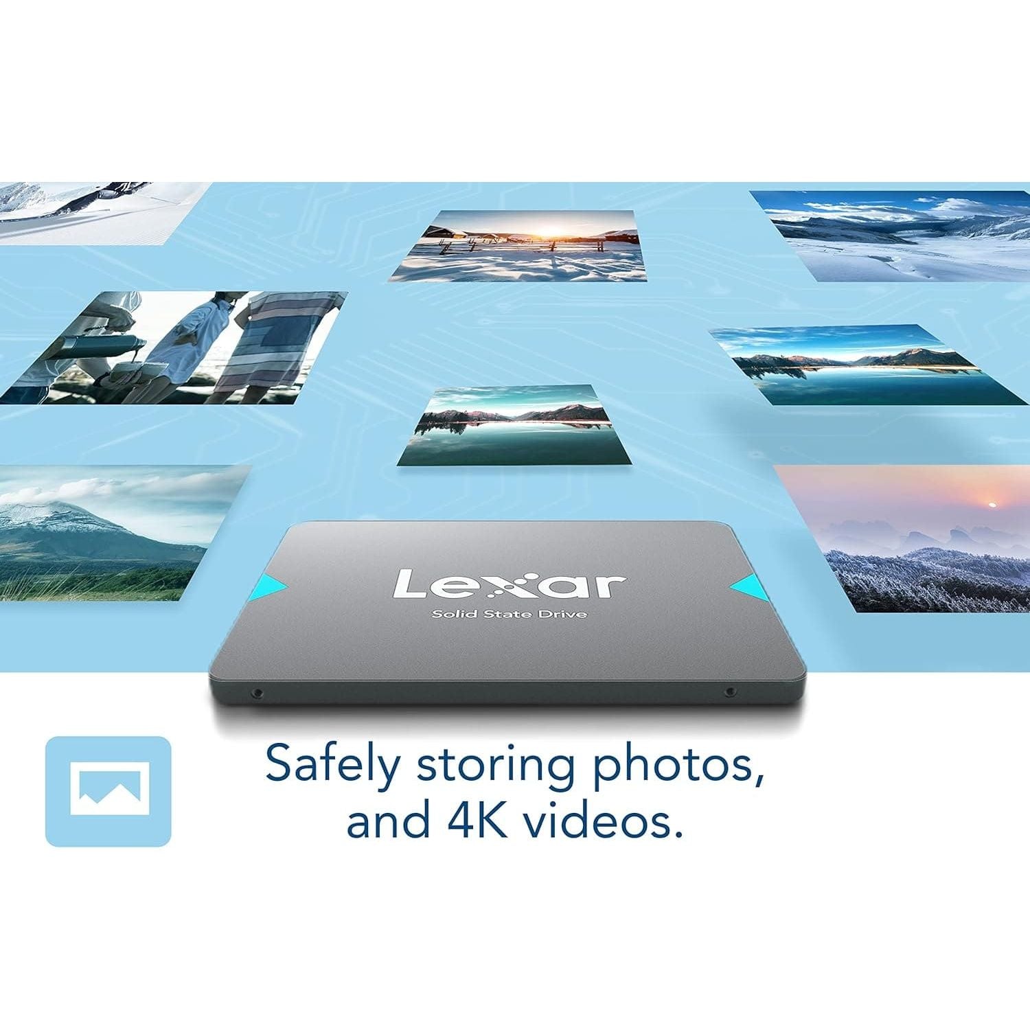Buy Lexar,Lexar NQ100 2.5” SATA III (6Gb/s) 240GB SSD, Up to 550MB/s Read Solid State Drive, Internal SSD for Laptop, Desktop Computer/PC (LNQ100X240G-RNNNG) - Gadcet UK | UK | London | Scotland | Wales| Near Me | Cheap | Pay In 3 | Hard Drive