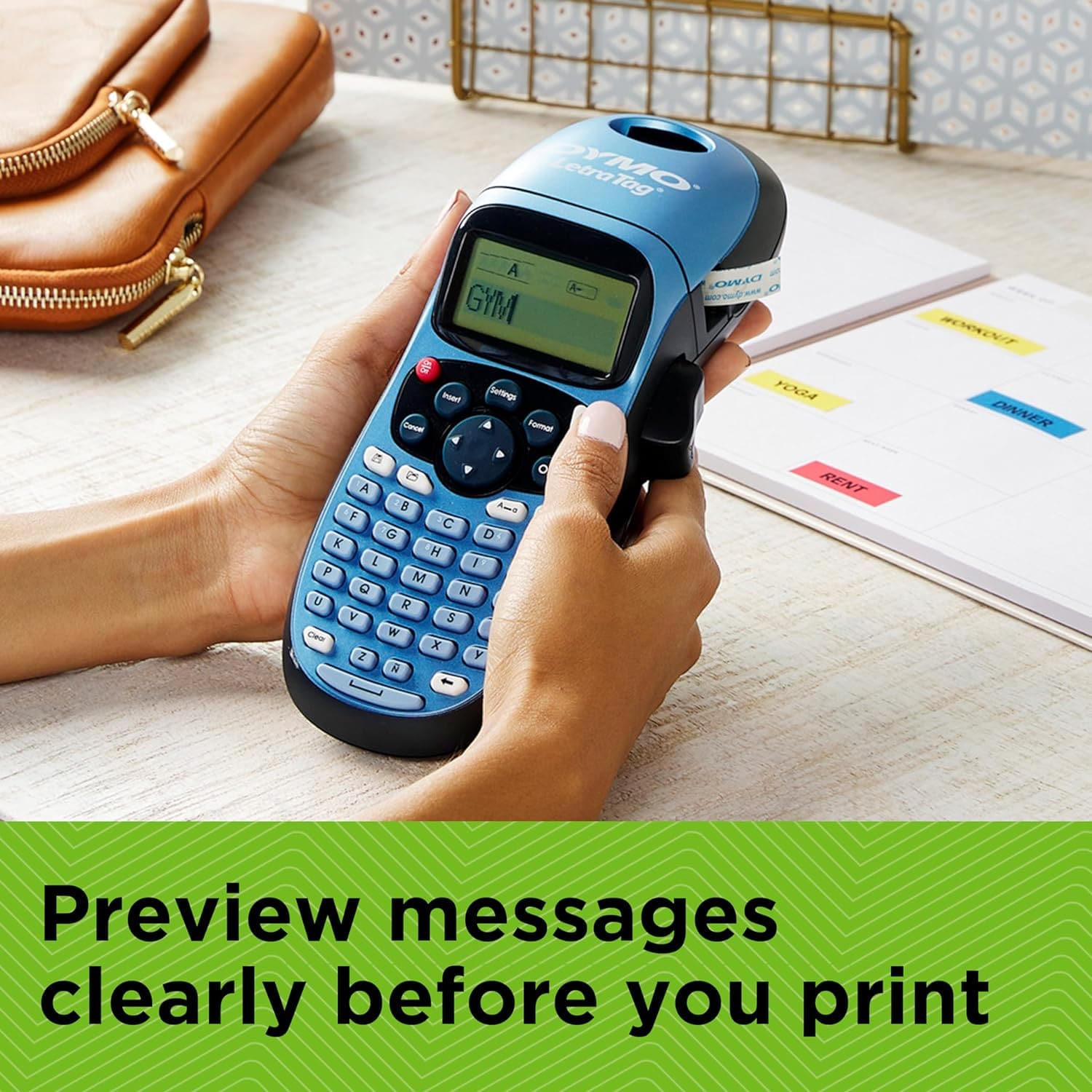 Buy Dymo,Dymo LetraTag LT-100H Handheld Label Maker | ABC Keyboard Label Printer with Easy-to-Use, 13 Character LCD Screen | for Home or Office | Blue - Gadcet UK | UK | London | Scotland | Wales| Near Me | Cheap | Pay In 3 | Electronics