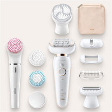 Braun Silk-épil 9 Flex Beauty Set – Epilator with Flexible Head, Electric Shaver & Trimmer, FaceSpa, Wet & Dry, UK Plug, White