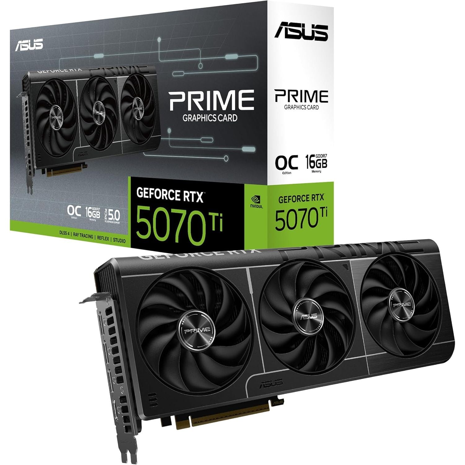 Buy ASUS,ASUS Prime GeForce RTX 5070 Ti OC 16GB GDDR7 Graphics Card – PCIe 5.0, 2527MHz Boost, HDMI 2.1b, DP 2.1b - Gadcet UK | UK | London | Scotland | Wales| Near Me | Cheap | Pay In 3 | Video Cards & Adapters