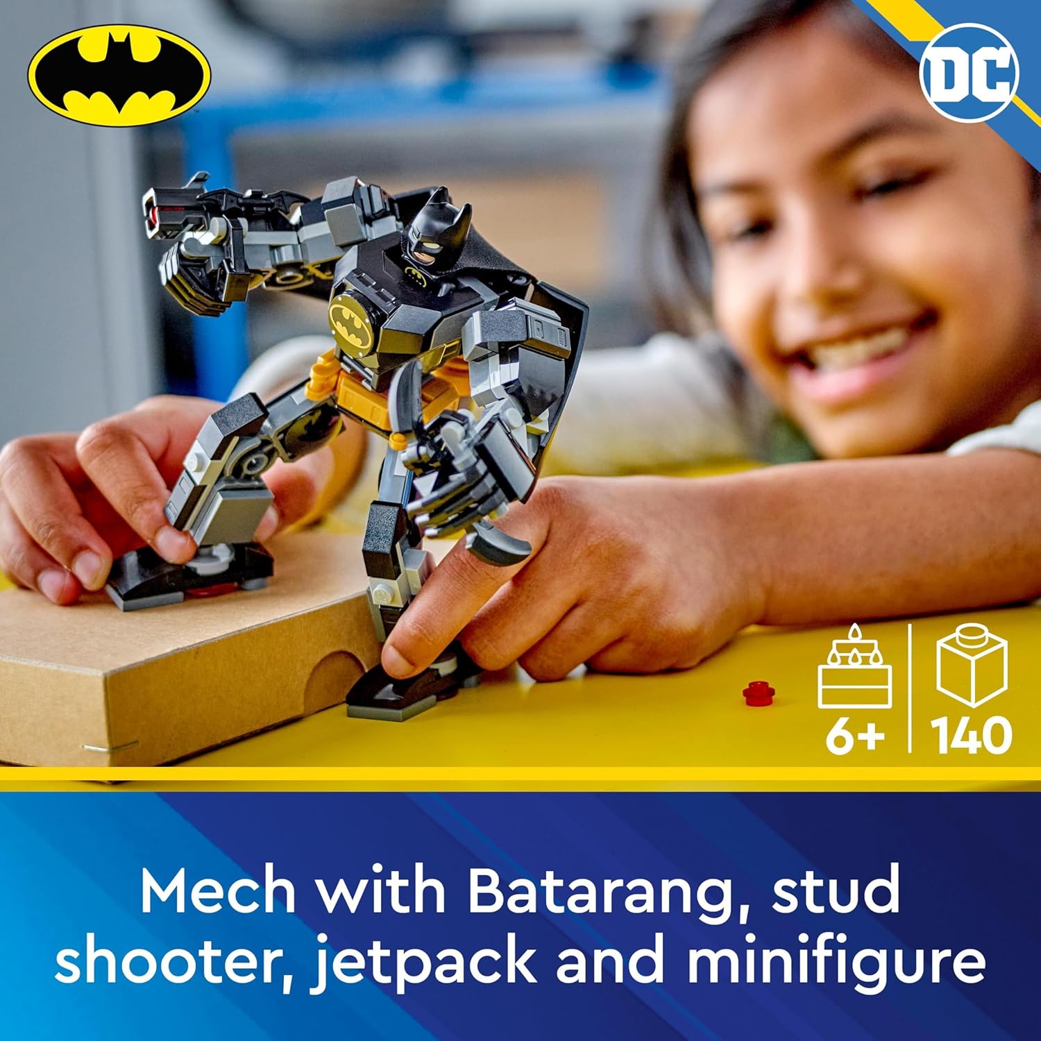 Buy LEGO,LEGO DC Batman Mech Armour Super-Hero Toy for Kids, Collectible Set with Robot Action Figure and Minifigure, Small Creative Gift for 6 Plus Year Old Boys, Girls 76270 - Gadcet UK | UK | London | Scotland | Wales| Near Me | Cheap | Pay In 3 | Interlocking Blocks