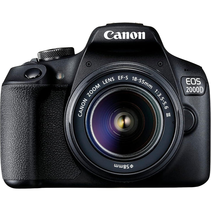 Buy Canon,Canon EOS 2000D 24.1MP DSLR Camera with EF-S 18–55mm III Lens Black - Gadcet UK | UK | London | Scotland | Wales| Near Me | Cheap | Pay In 3 | DSLR Camera