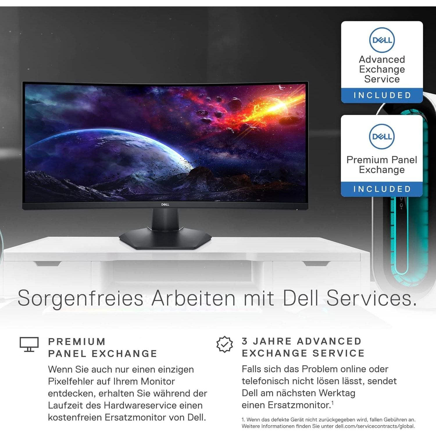 Buy DELL,Dell S3422DWG 34" Curved Gaming Monitor - WQHD 3440x1440, 144Hz, 1ms, AMD FreeSync Premium Pro, HDR 400, DisplayPort, 2x HDMI, 5x USB - Gadcet UK | UK | London | Scotland | Wales| Near Me | Cheap | Pay In 3 | Computer Monitors