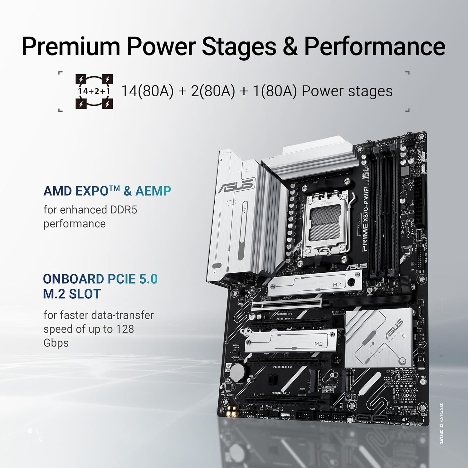 Buy ASUS,ASUS PRIME X870-P WIFI AMD ATX Motherboard | PCIe 5.0 x16, DDR5 Support, WiFi 7, Q-Antenna, 14+2+1 Power Stages, 4x M.2 Slots - Gadcet UK | UK | London | Scotland | Wales| Near Me | Cheap | Pay In 3 | Motherboards