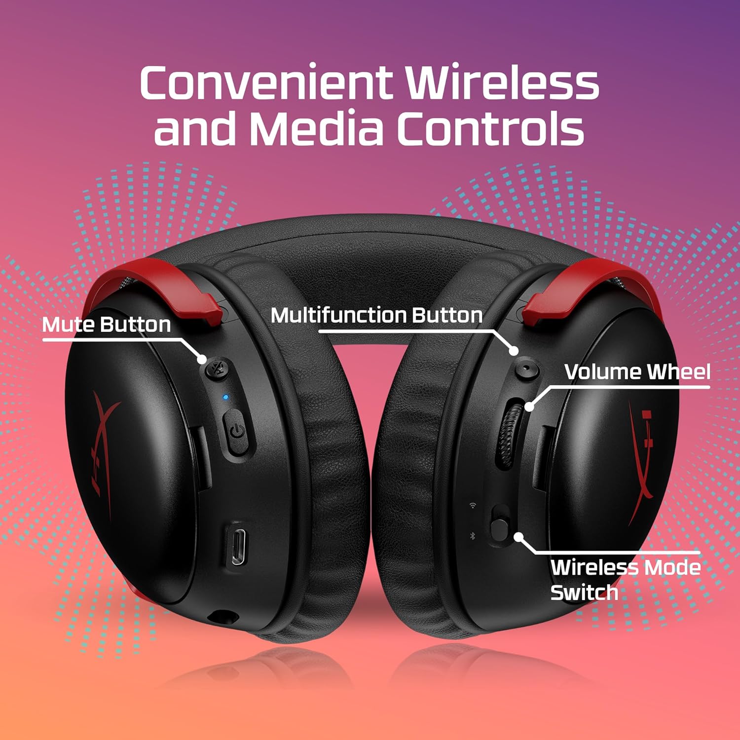 HyperX Cloud III S Wireless Gaming Headset Black | 120-Hour Battery & Bluetooth