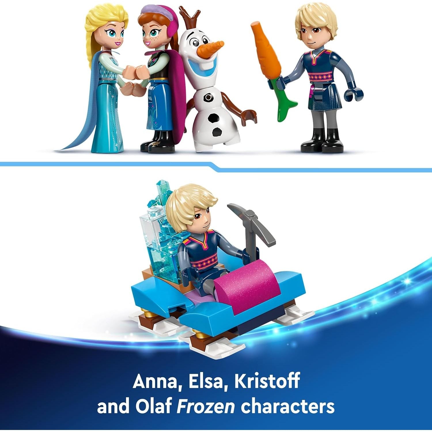Buy LEGO,LEGO ǀ Disney Frozen Elsa’s Ice Palace Building Toy Set for Kids with a Castle and Elsa and Anna Mini-Doll Figures, Fun Gift Idea for Girls, Boys and Film Fans Aged 6 Plus 43244 - Gadcet UK | UK | London | Scotland | Wales| Near Me | Cheap | Pay In 3 | Interlocking Blocks