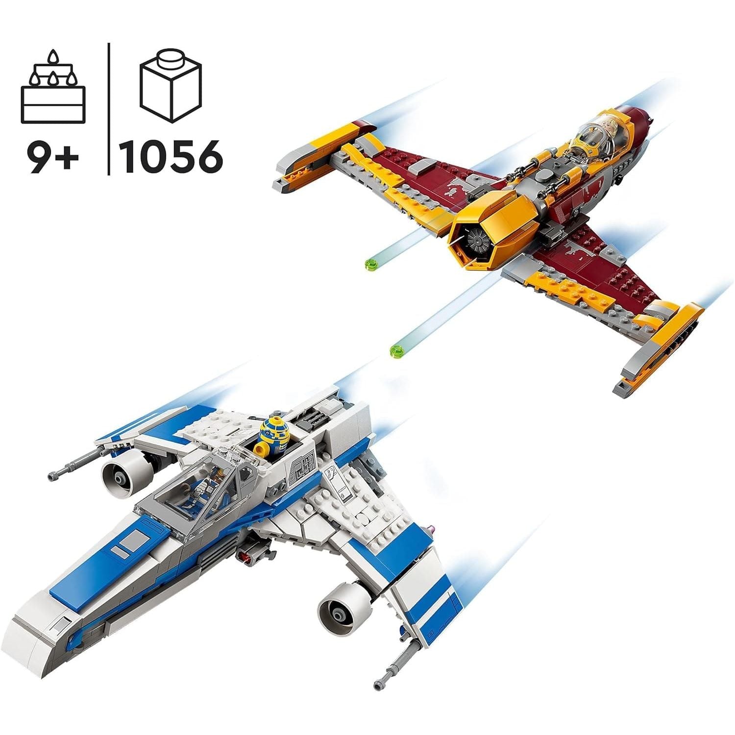 Buy LEGO,LEGO 75364 Star Wars New Republic E-Wing vs. Shin Hati’s Starfighter, Ahsoka Series Set with 2 Toy Vehicles, Droid Figure, 4 Minifigures and 2 Lightsabers - Gadcet UK | UK | London | Scotland | Wales| Ireland | Near Me | Cheap | Pay In 3 | Toys