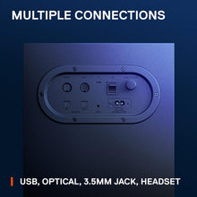 Buy SteelSeries,SteelSeries Arena 7 2.1 Gaming Speakers – Illuminated, 2-Way Design, Powerful Bass & Subwoofer, USB, Aux, Optical, Bluetooth, Wired – Compatible with PC, PlayStation, Mobile, Mac – UK Plug - Gadcet UK | UK | London | Scotland | Wales| Near Me | Cheap | Pay In 3 | Bluetooth Speaker