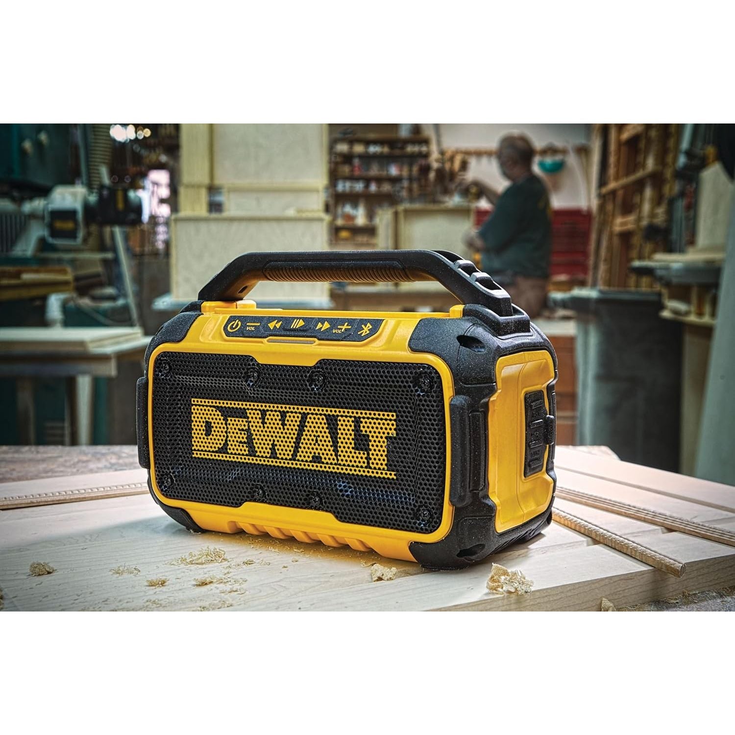Buy DeWALT,DeWalt DCR011-XJ Bluetooth® Speaker: Professional High-Fidelity Site Audio for XR Li-ion Systems - Gadcet UK | UK | London | Scotland | Wales| Near Me | Cheap | Pay In 3 | Portable Bluetooth Speaker