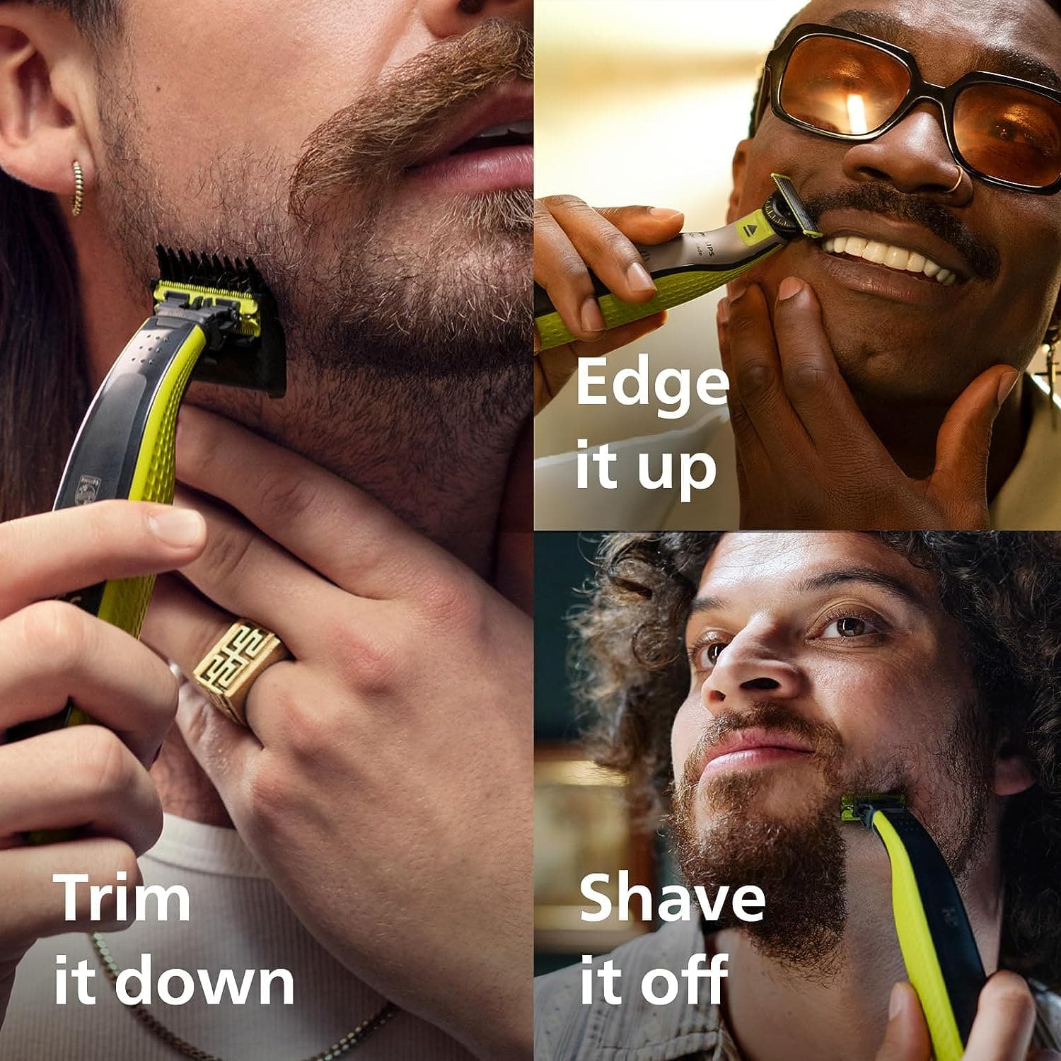 Buy Philips,Philips OneBlade 360 Hybrid Face - Electric Beard Trimmer and Shaver, with 360 Blade Innovation, 2X 360 Blade for face, 5in1 Adjustable Comb, (Model QP2734/30) - Gadcet UK | UK | London | Scotland | Wales| Ireland | Near Me | Cheap | Pay In 3 | Health & Beauty
