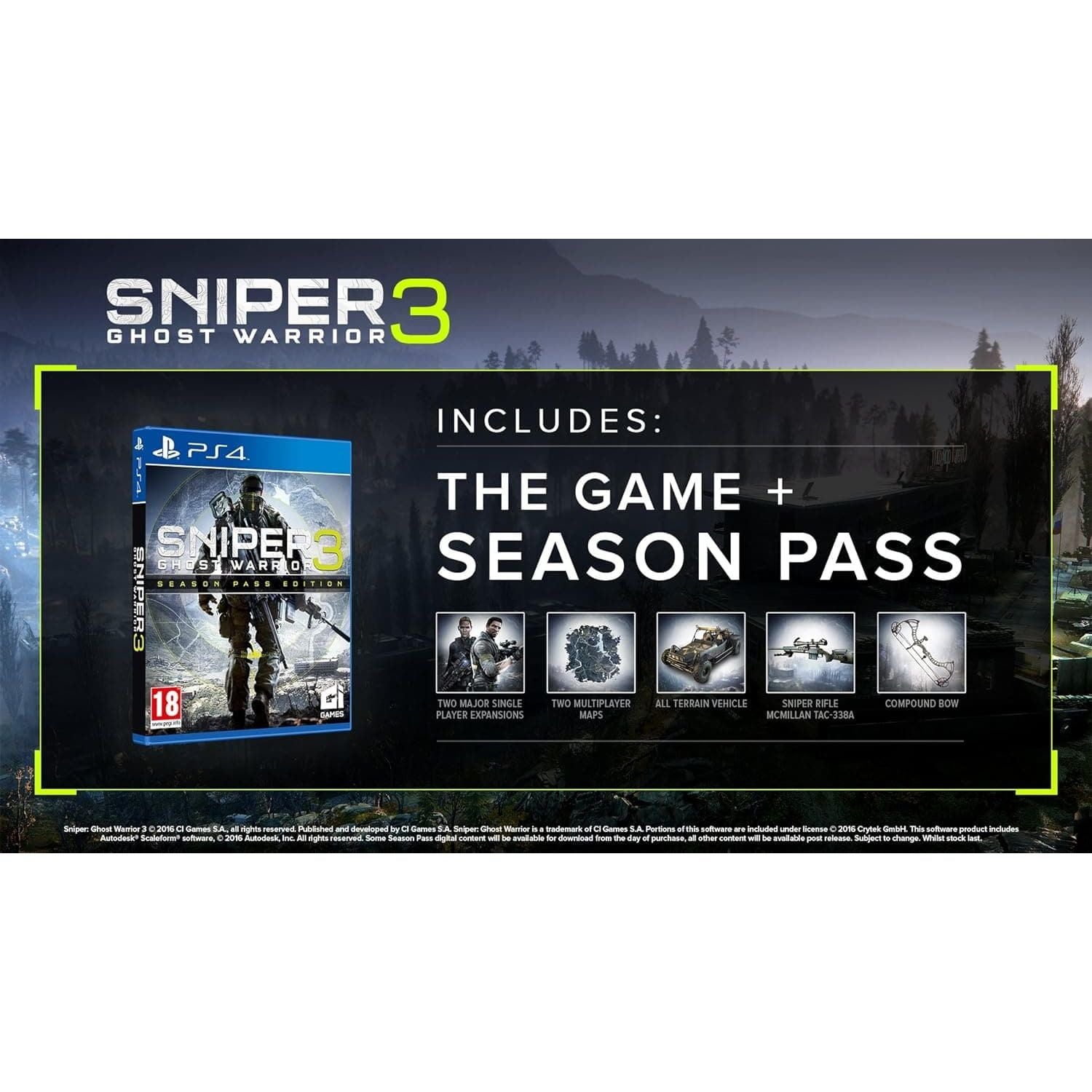 Buy PS4,Sniper: Ghost Warrior 3 Season Pass Edition (PS4) - Gadcet UK | UK | London | Scotland | Wales| Ireland | Near Me | Cheap | Pay In 3 | Video Game Software