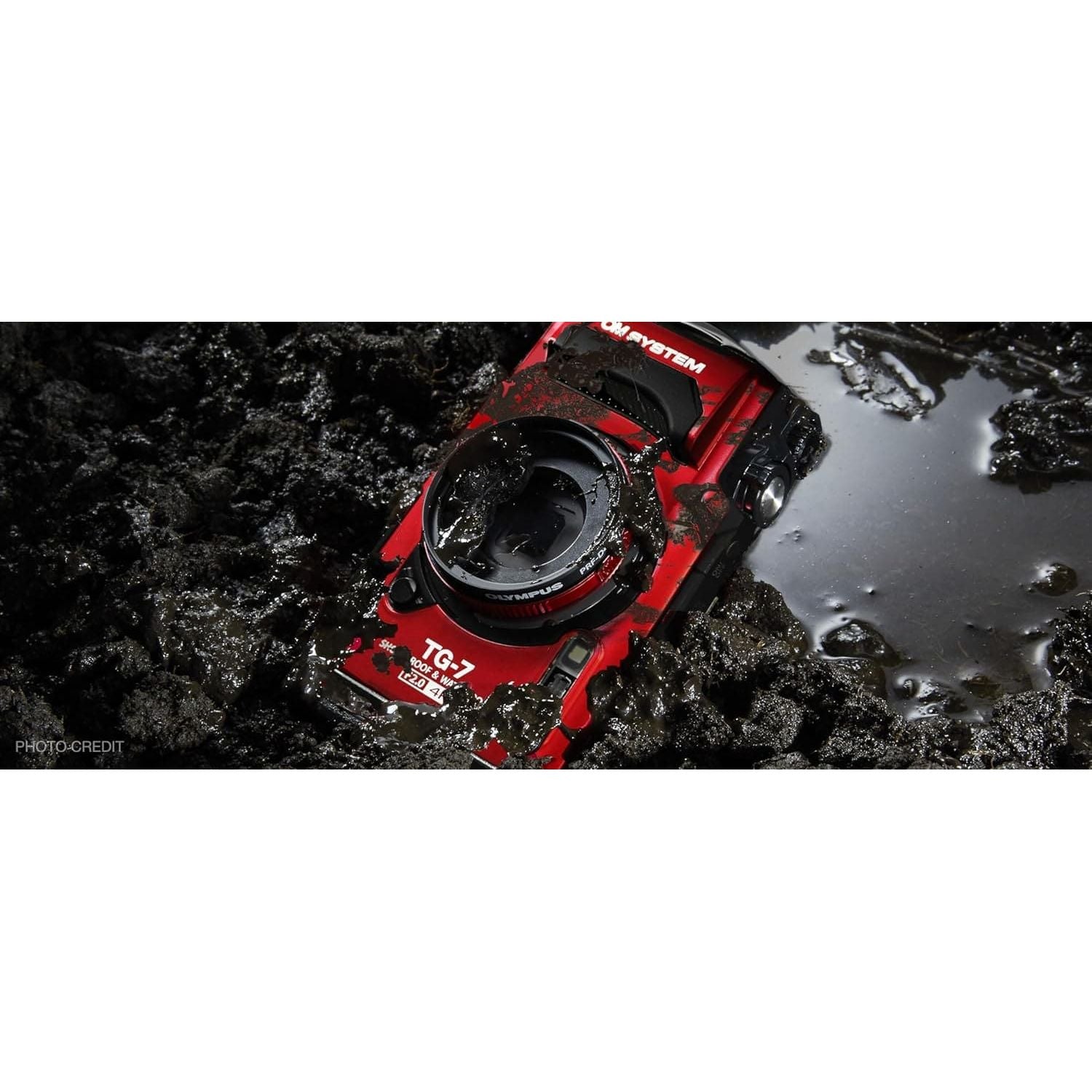 Buy OM SYSTEM,OM SYSTEM Tough TG-7 Red Digital Camera, 12MP, Waterproof, Shockproof, Underwater and Macro Shooting Modes, high speed image sensor, 4K Video, 4x-wide-angle zoom (successor Olympus TG-6) - Gadcet UK | UK | London | Scotland | Wales| Near Me | Cheap | Pay In 3 | Cameras
