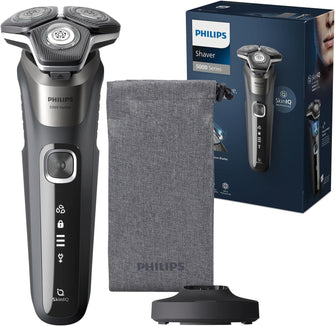 Buy Gadcet Dagenham,Philips Shaver Series 5000 - Wet & Dry Electric Shaver in Carbon Grey with 1 x Integrated Pop-up Trimmer, Soft Pouch, Protective Cap and Charging Stand (Model S5887/13) - Gadcet UK | UK | London | Scotland | Wales| Near Me | Cheap | Pay In 3 | Shaving & Grooming