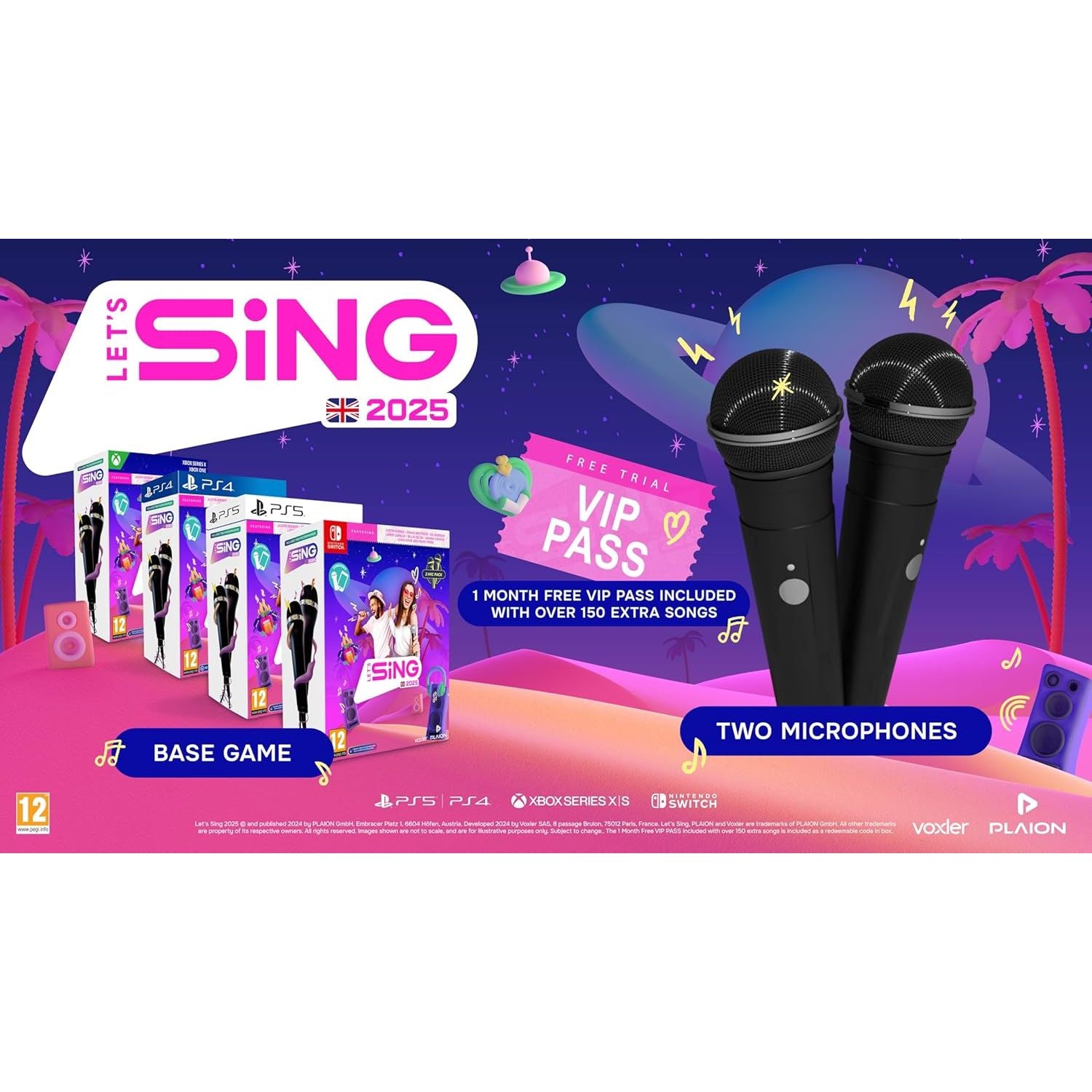 Buy Nintendo,Let’s Sing 2025 2 Mic Pack UK Edition Nintendo Switch Karaoke Game - Gadcet UK | UK | London | Scotland | Wales| Near Me | Cheap | Pay In 3 | Video Game Software