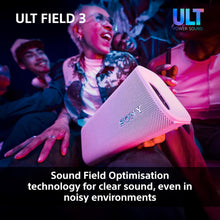 Sony ULT Field 3 Portable Bluetooth Speaker – ULT Power Sound, 24H Battery, IP67 Waterproof, Black