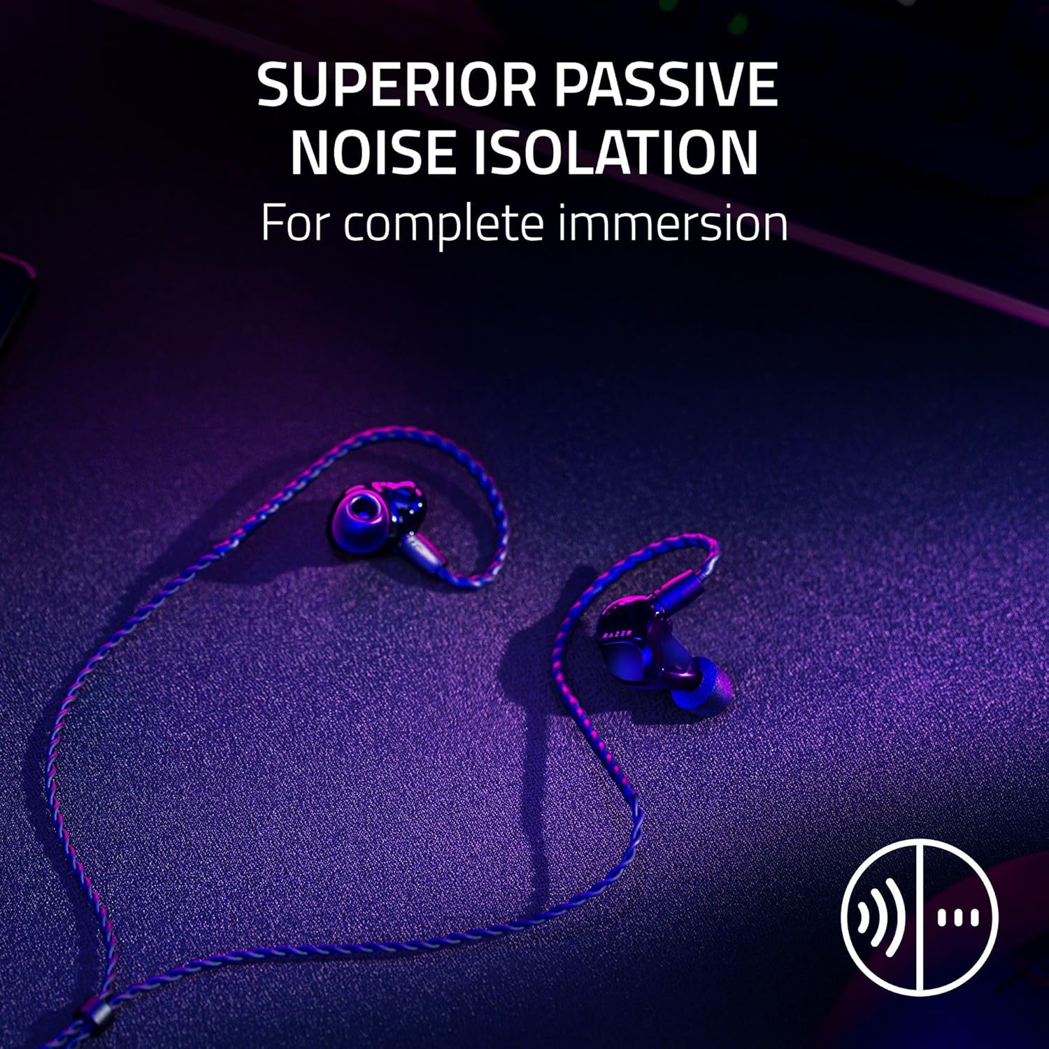 Buy RAZER,Razer Moray In-Ear Monitors – Black | Ergonomic Streaming Earphones with Dual-Driver Hybrid Acoustic Design, Superior Passive Noise Isolation & All-Day Comfort - Gadcet UK | UK | London | Scotland | Wales| Near Me | Cheap | Pay In 3 | In-Ear Headphones