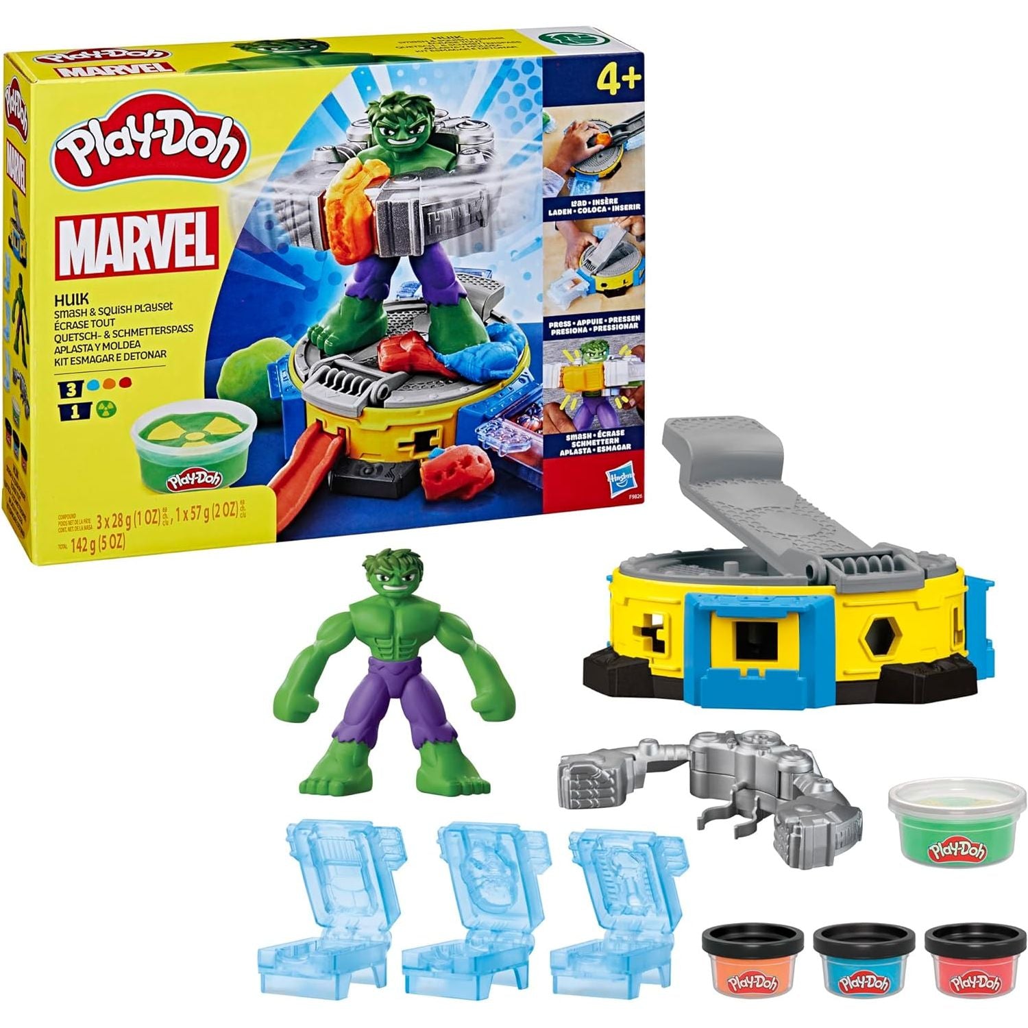 Buy Play-Doh,Play-Doh Marvel Hulk Smash & Squish Playset, Non-Toxic Modelling Compound Toy Set for Boys and Girls, Creative Toys for 4+ Year Old Kids - Gadcet UK | UK | London | Scotland | Wales| Near Me | Cheap | Pay In 3 | Play Dough Sets