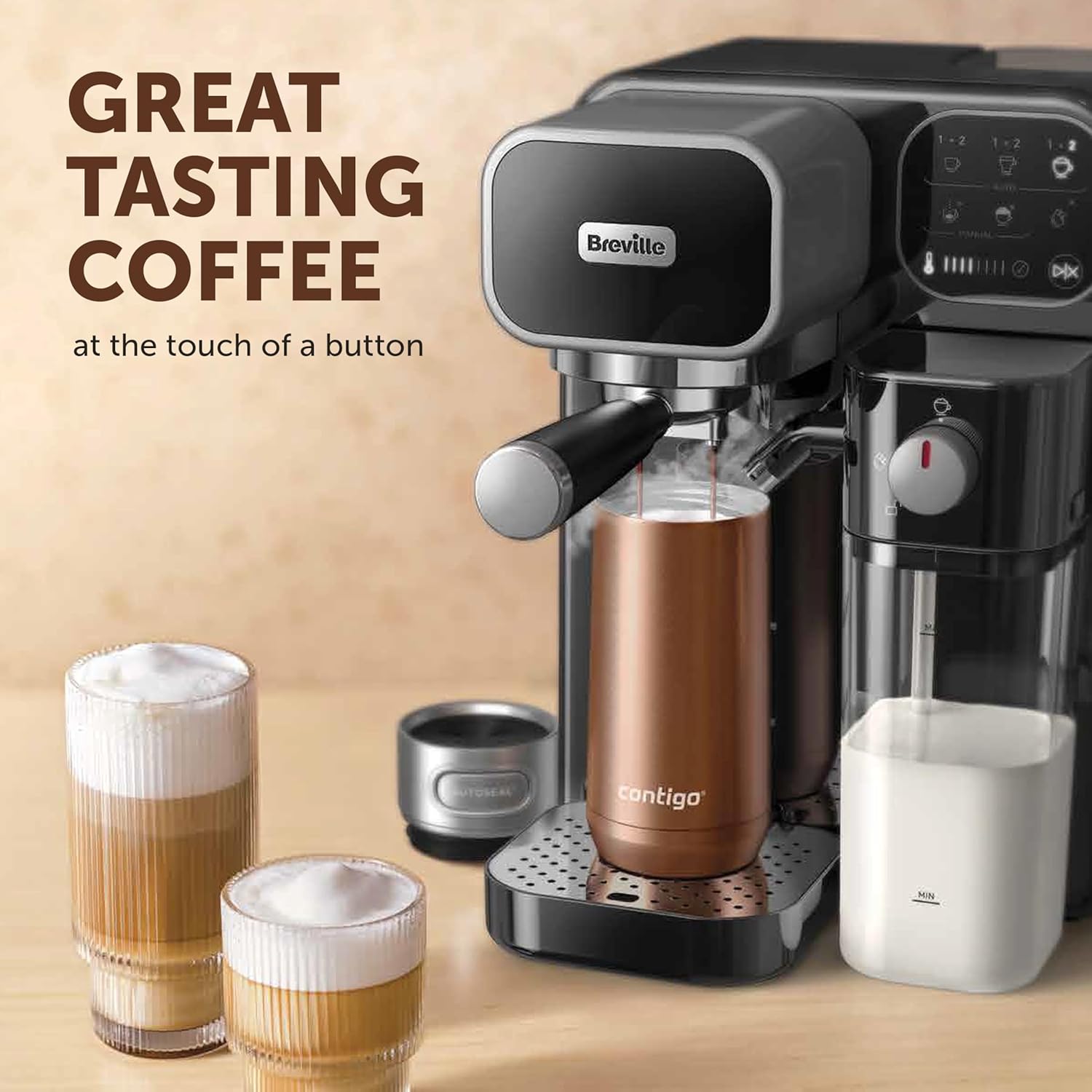 Buy Breville,Breville Prima Latte Luxe (VCF166) – One-Touch Espresso, Latte & Cappuccino Maker, 19-Bar Pump, Milk Frother, Pod Compatible – Black - Gadcet UK | UK | London | Scotland | Wales| Near Me | Cheap | Pay In 3 | Coffee Makers & Espresso Machines