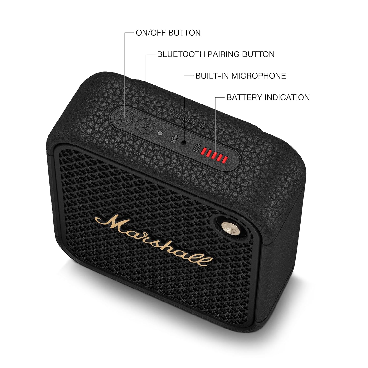 Buy Marshall,Marshall Willen II Portable Bluetooth Speaker - Black & Gold - Gadcet UK | UK | London | Scotland | Wales| Near Me | Cheap | Pay In 3 | Speakers