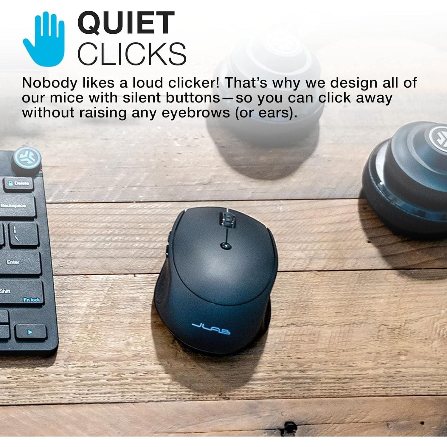 Buy JLab,PNY JLab Go Charge Wireless Rechargeable Bluetooth Mouse - Ergonomic, Silent, Multi-Device Compatibility, Includes USB Dongle - Gadcet UK | UK | London | Scotland | Wales| Near Me | Cheap | Pay In 3 | Mice & Trackballs