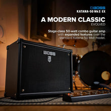 Buy BOSS,BOSS KATANA-50 MkII EX Guitar Amplifier | 50-Watt Combo Amp | GA-FC/GA-FC EX Foot Controller Support | Line Output with Cabinet Emulation | Link Second Katana-50 MkII Model with Stereo Expand Feature - Gadcet UK | UK | London | Scotland | Wales| Near Me | Cheap | Pay In 3 | Audio Amplifiers