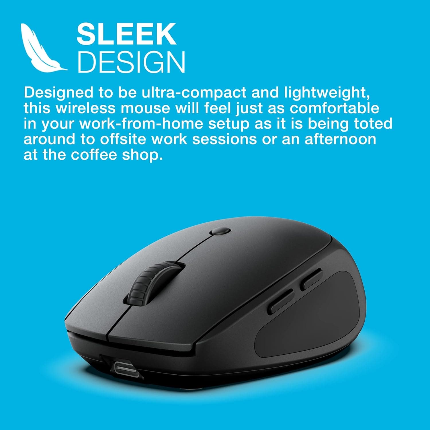 Buy JLab,PNY JLab Go Charge Wireless Rechargeable Bluetooth Mouse - Ergonomic, Silent, Multi-Device Compatibility, Includes USB Dongle - Gadcet UK | UK | London | Scotland | Wales| Near Me | Cheap | Pay In 3 | Mice & Trackballs