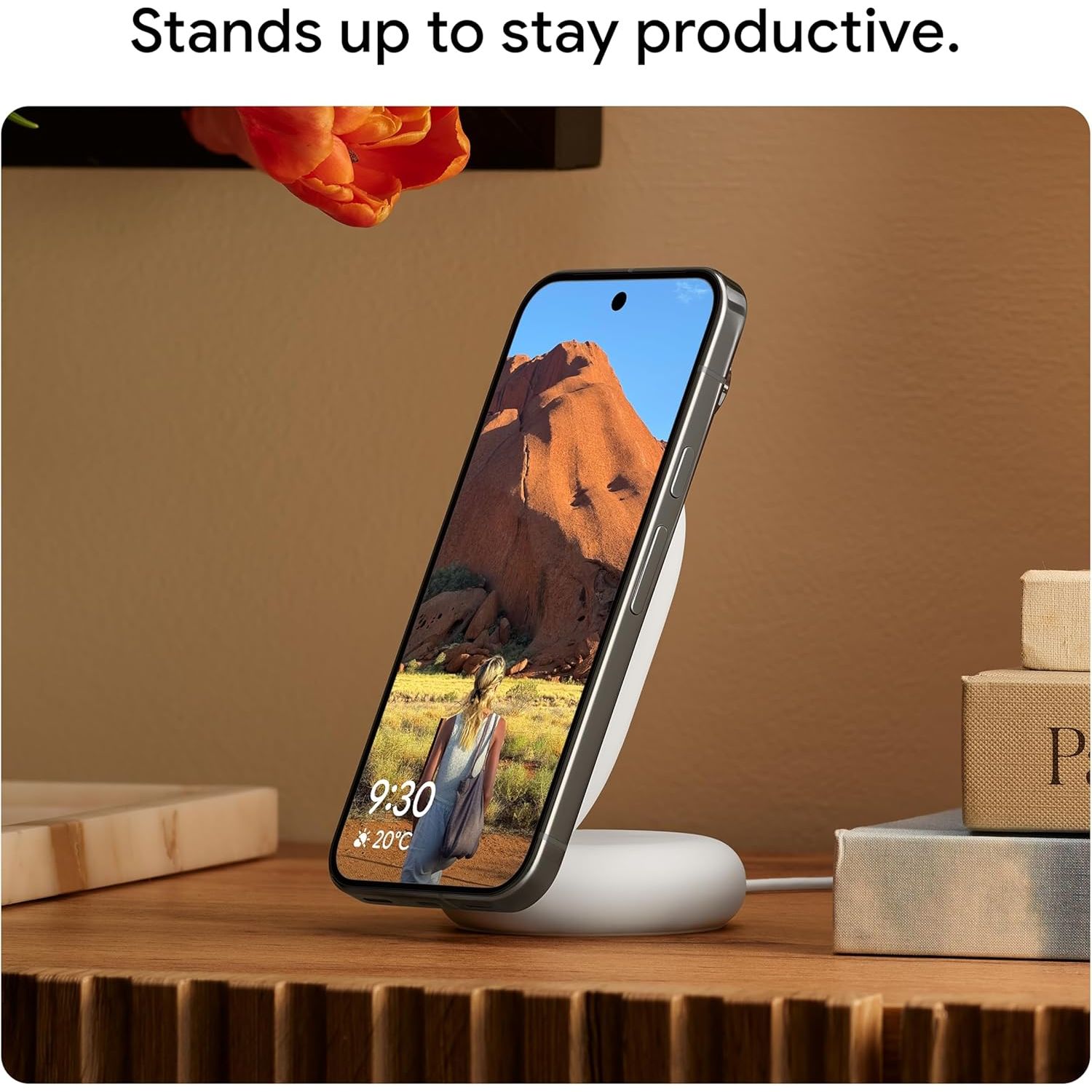 Google Pixelsnap Charger with Stand - 25 W Qi2 Wireless Charger and Stand
