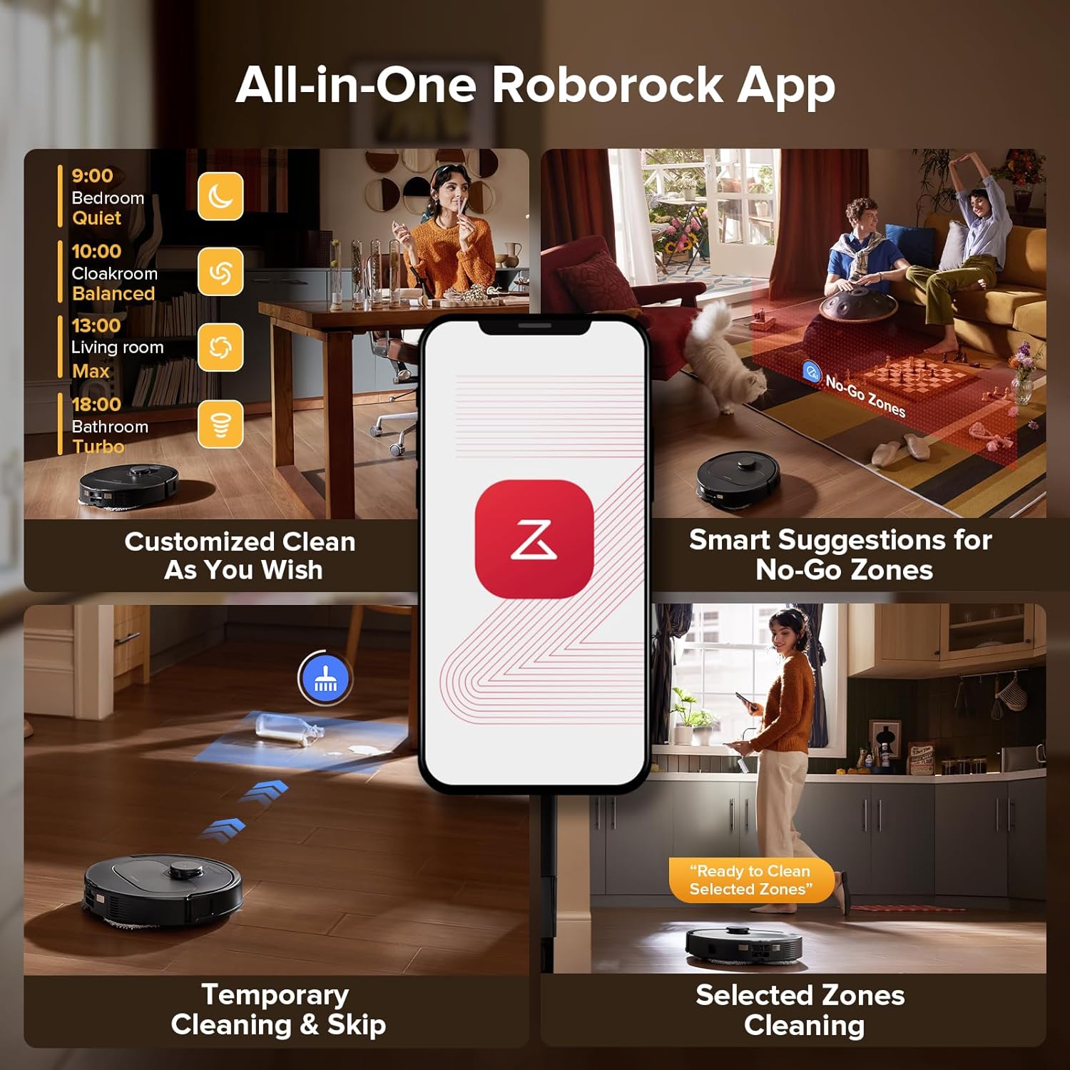 Buy Roborock,Roborock Qrevo Series Robot Vacuum & Mop – 10,000Pa Suction, Dual Anti-Tangle Brushes, Smart Dock, Black (QV35S) - Gadcet UK | UK | London | Scotland | Wales| Near Me | Cheap | Pay In 3 | Floor Cleaners