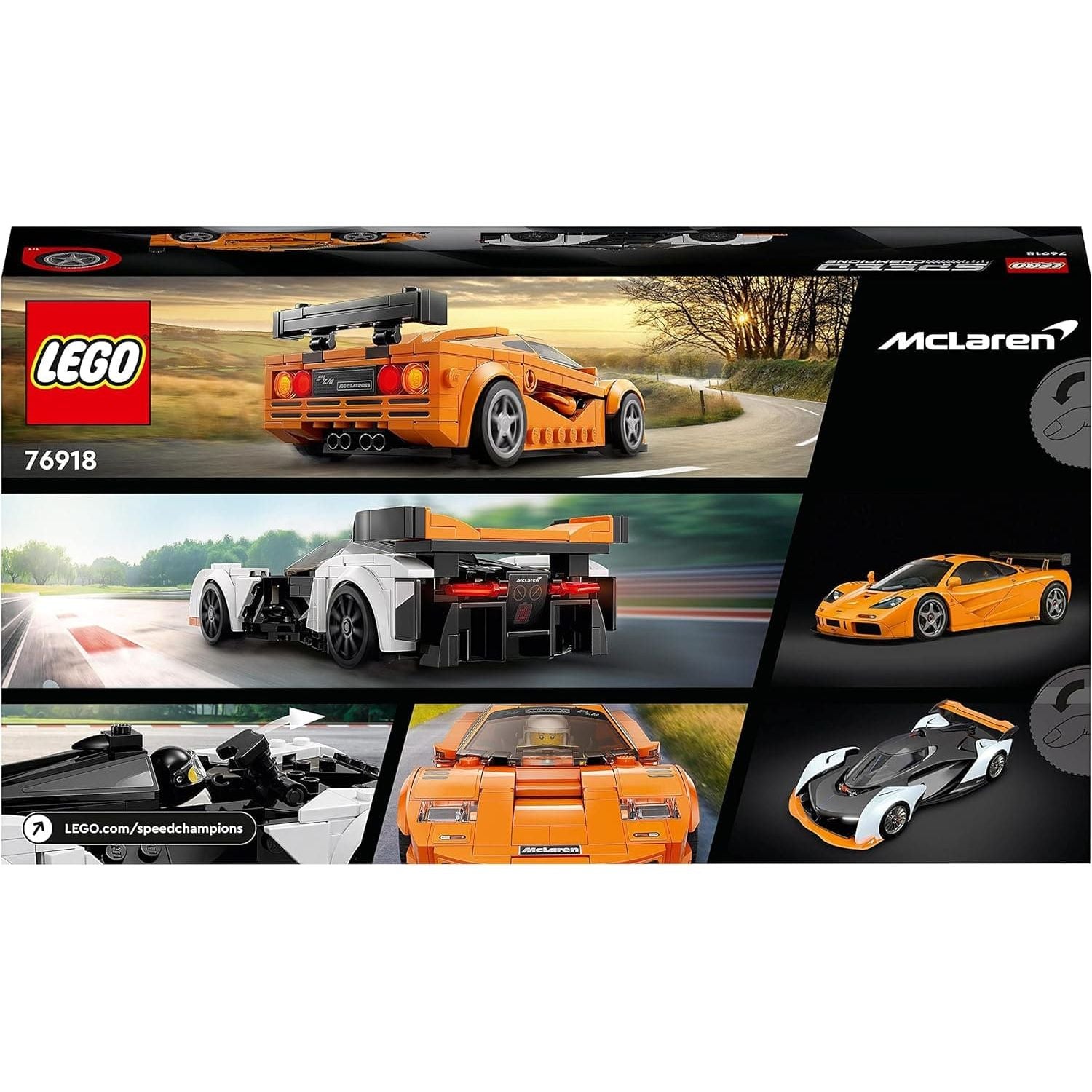 Buy LEGO,LEGO Speed Champions McLaren Solus GT & McLaren F1 LM 76918 - Gadcet UK | UK | London | Scotland | Wales| Ireland | Near Me | Cheap | Pay In 3 | Toys & Games