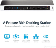 Buy StarTech.com,StarTech.com 4K Triple Monitor USB-C Dock - Dual DisplayPort & HDMI, 100W PD, 4x USB-A Hub, USB 3.1 Gen 1, Windows & Mac Compatible (DK30CH2DEPUE) - Gadcet UK | UK | London | Scotland | Wales| Near Me | Cheap | Pay In 3 | Docking Stations