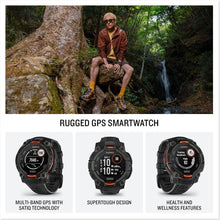 Garmin Instinct 3 Solar GPS Smartwatch – 45mm, Rugged Outdoor Design, Built-in Flashlight, Black