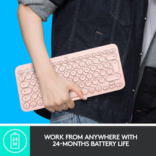 Buy Logitech,Logitech K380 Multi-Device Bluetooth Keyboard for Mac with Compact Slim Profile, Easy-Switch up to 3 Devices, Scissor Keys, 2 Year Battery, macOS/iOS/iPadOS, QWERTY UK English Layout - Rose - Gadcet | UK | London | Scotland | Wales| Near Me | Cheap | Pay In 3 | Keyboard & Mouse