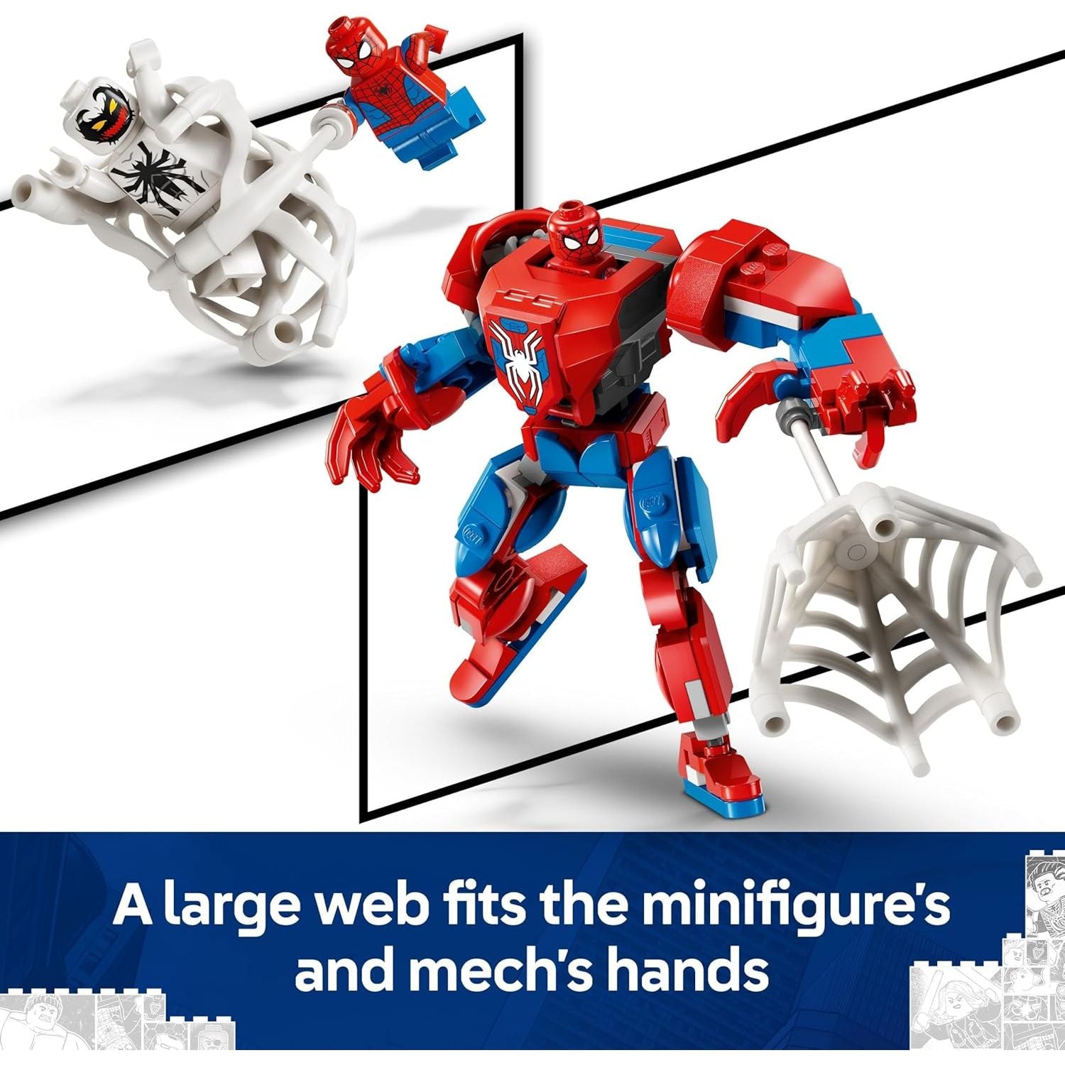 Buy LEGO,LEGO Marvel Spider-Man Mech vs. Anti-Venom - Super Hero Figure Building Toy with 2 Minifigures for Imaginative Role Play - Gift for 6 Plus Year Old Boys and Girls - Gadcet UK | UK | London | Scotland | Wales| Near Me | Cheap | Pay In 3 | Construction Set Toys