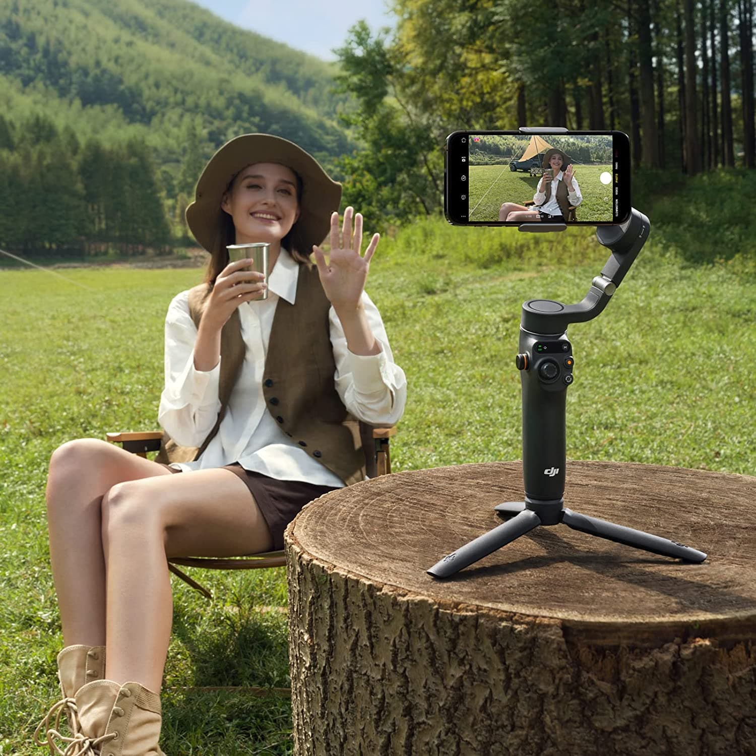 DJI,DJI OSMO Mobile 6 Smartphone Gimbal Stabilizer, 3-Axis Phone Gimbal, Built-In Extension Rod, Portable and Foldable, Android and iPhone Gimbal with ShotGuides, Vlogging Stabilizer, Slate Gray - Gadcet.com