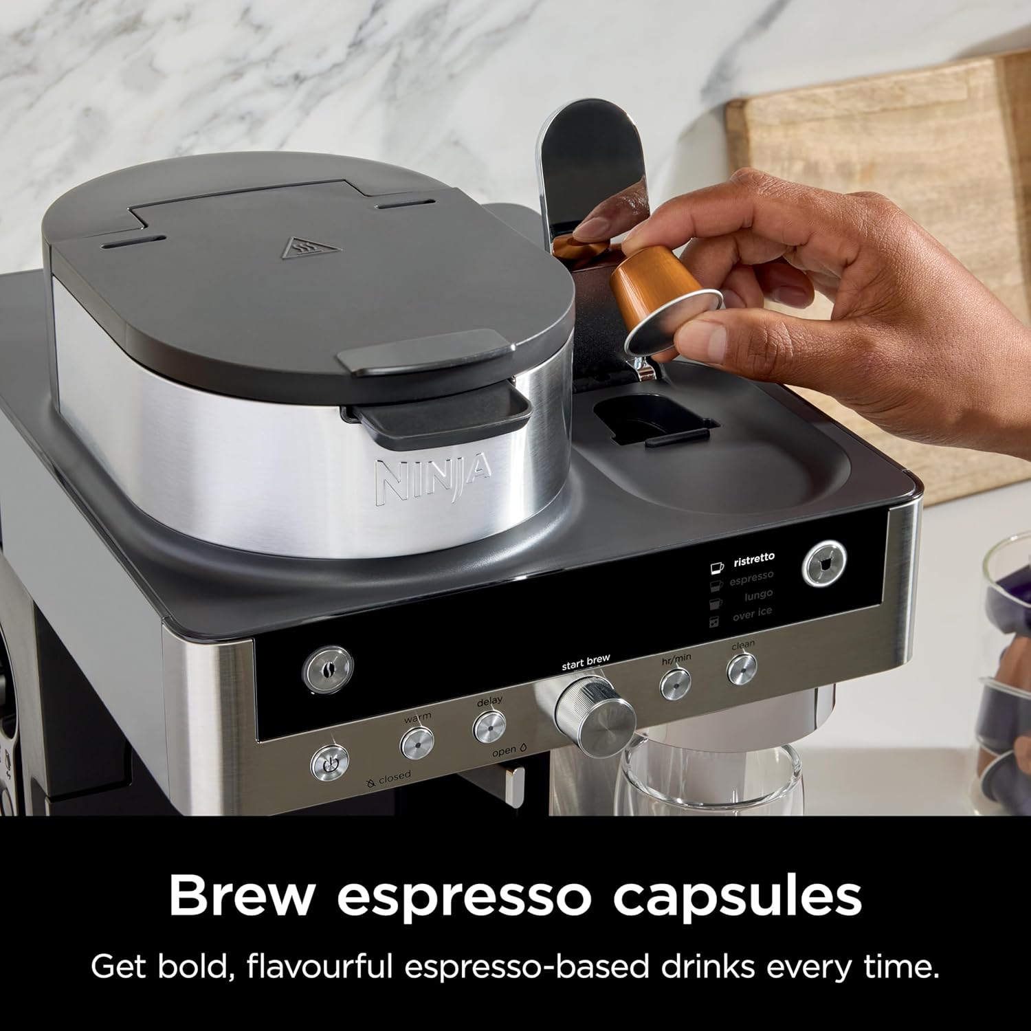Buy Ninja,Ninja Prestige 2-in-1 Filter Coffee & Pod Capsule Machine with Built-in Milk Frother – Black - Gadcet UK | UK | London | Scotland | Wales| Near Me | Cheap | Pay In 3 | Coffee Makers & Espresso Machines