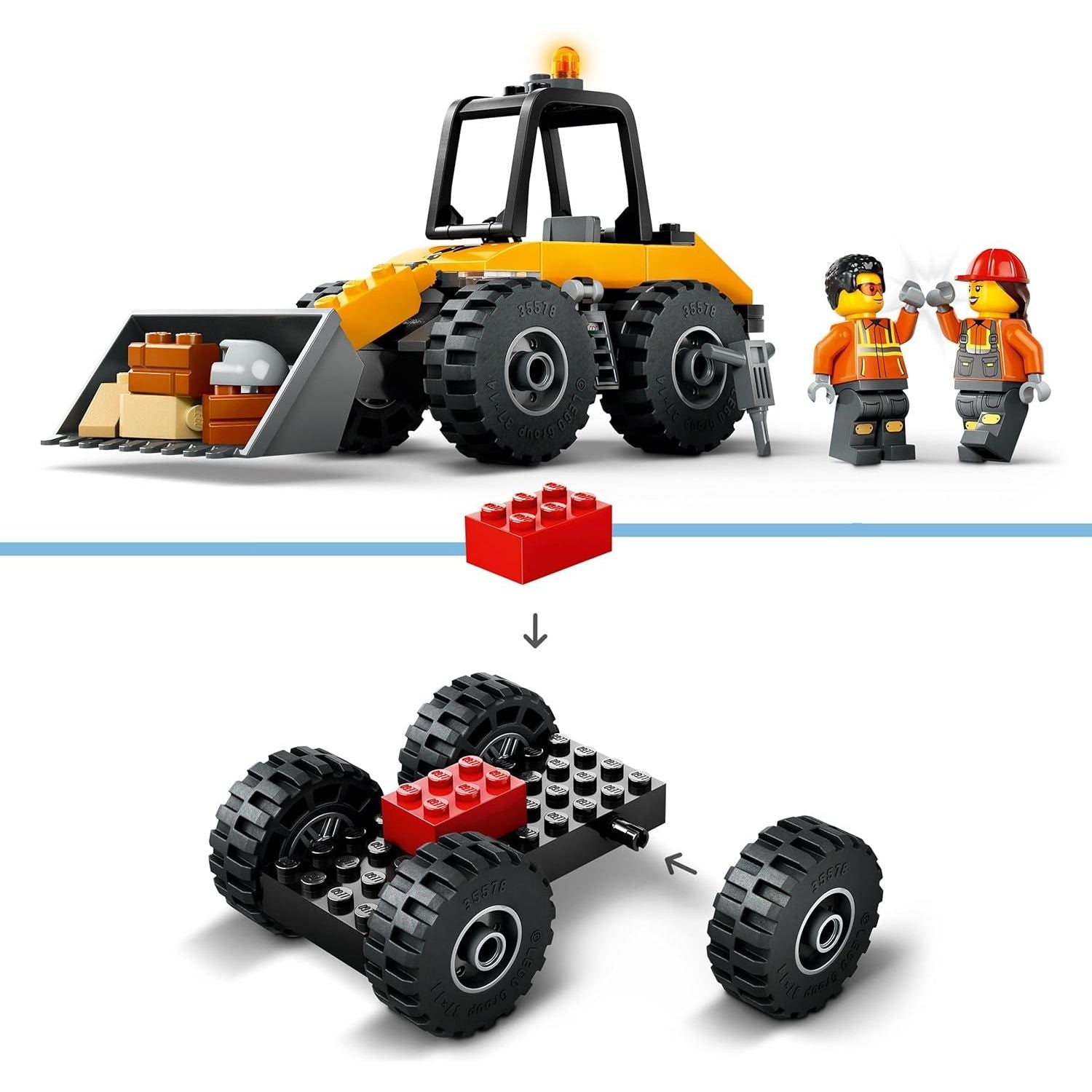 Buy LEGO,LEGO City Yellow Construction Wheel Loader Toy - Vehicle Building Set for Toddlers, 4+ Year Old Boys & Girls - Preschool Montessori Gift Ideas - Gadcet UK | UK | London | Scotland | Wales| Near Me | Cheap | Pay In 3 | Construction Set Toys