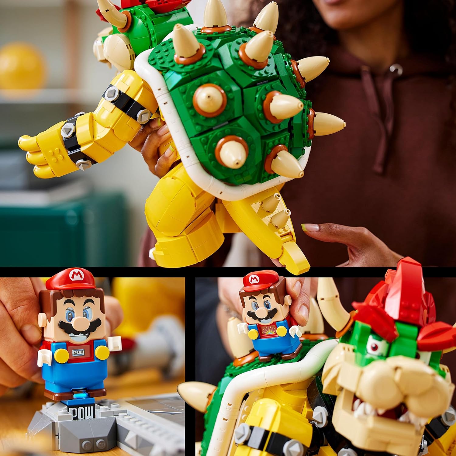 Buy LEGO,LEGO Super Mario The Mighty Bowser, 3D Model Building Kit, Collectible Posable Character Figure with Battle Platform, Memorabilia Gift Idea Set for Adults and Teens 71411 - Gadcet UK | UK | London | Scotland | Wales| Near Me | Cheap | Pay In 3 | Construction Set Toys