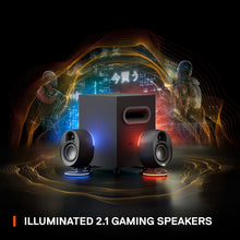 Buy SteelSeries,SteelSeries Arena 7 2.1 Gaming Speakers – Illuminated, 2-Way Design, Powerful Bass & Subwoofer, USB, Aux, Optical, Bluetooth, Wired – Compatible with PC, PlayStation, Mobile, Mac – UK Plug - Gadcet UK | UK | London | Scotland | Wales| Near Me | Cheap | Pay In 3 | Bluetooth Speaker
