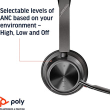 Buy Poly,Poly - Voyager Focus 2 UC Bluetooth Headset + Charging Cradle (Plantronics) - Stereo headset with boom microphone, USB-A for PC/Mac - Active Noise Canceling - Works with Teams - Gadcet.com | UK | London | Scotland | Wales| Ireland | Near Me | Cheap | Pay In 3 | Headphones & Headsets